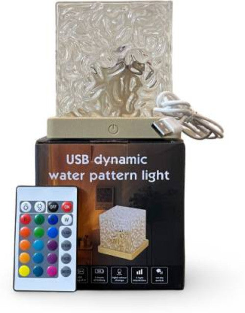 Water Ripple Aura Lamp with Wireless Remote & USB Cable
